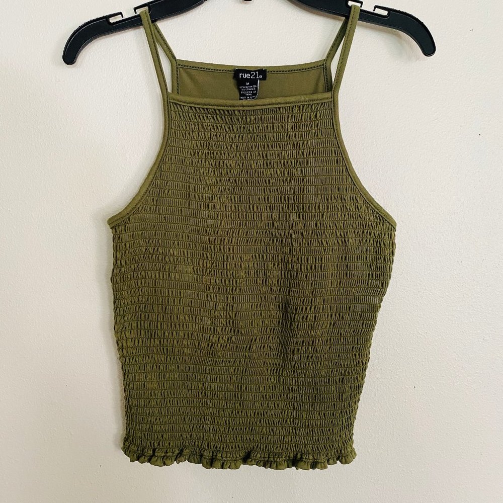 🌺Rue 21 green tank top